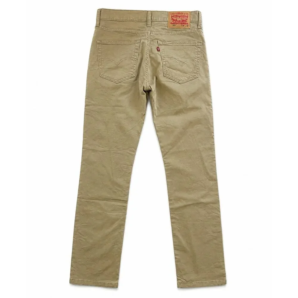 Levi's 511 Slim Fit Khaki All Season Men's Pant 30X32